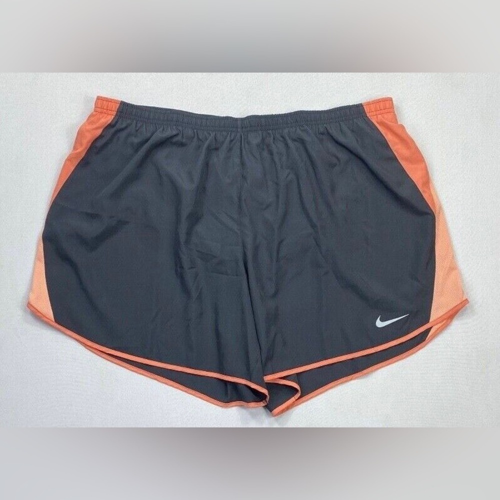 Grey Orange Nike Running Shorts DRI-FIT sm women’s small s lined jogging gray​​​